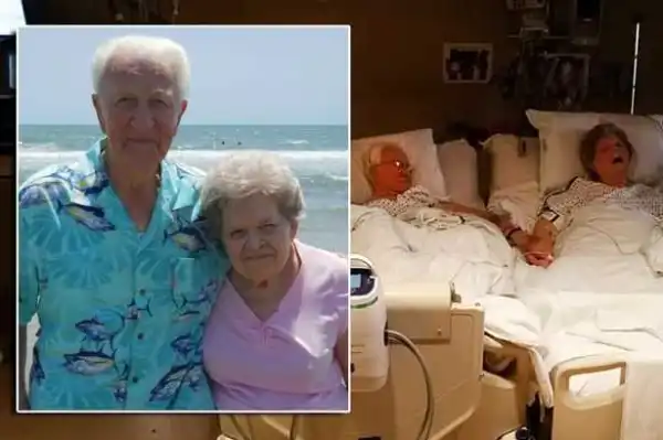 Shock as Couple Married For 64 Years Hold Hands As They Die Beside Each Other.(see photos)